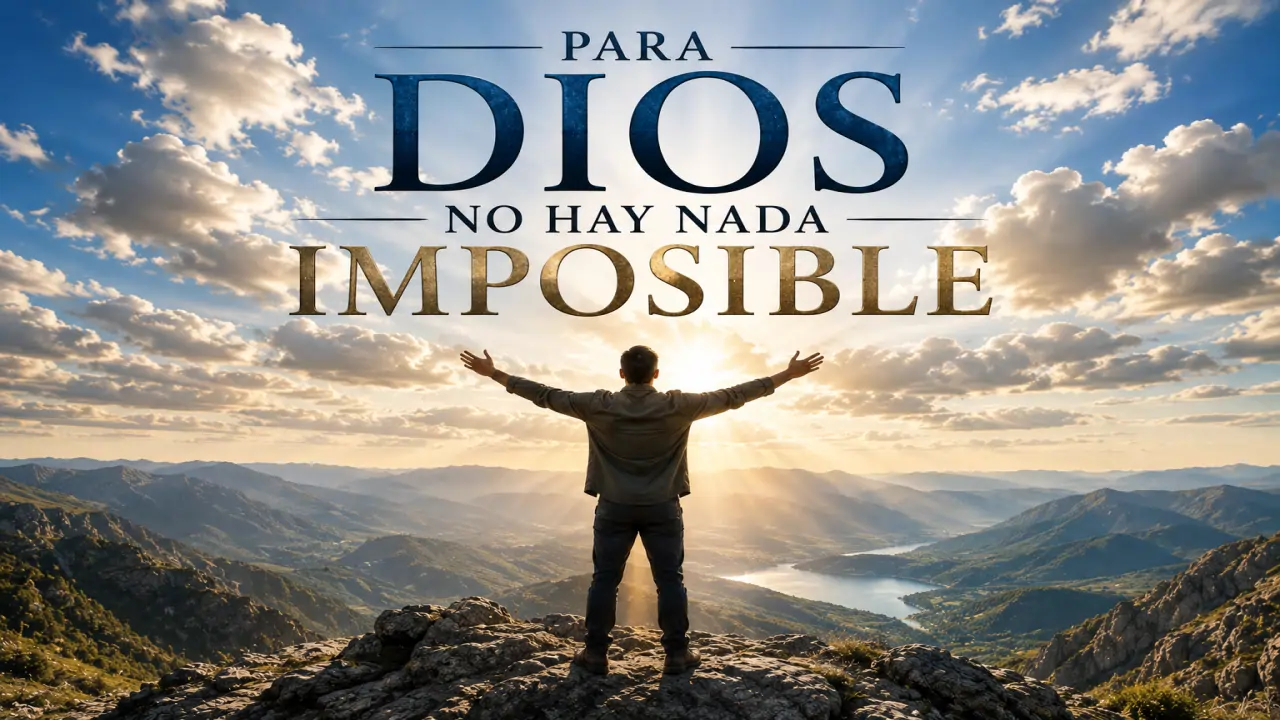 Para Dios no hay nada imposible
