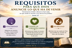 Requisitos para que Dios anuncie lo que ha de venir